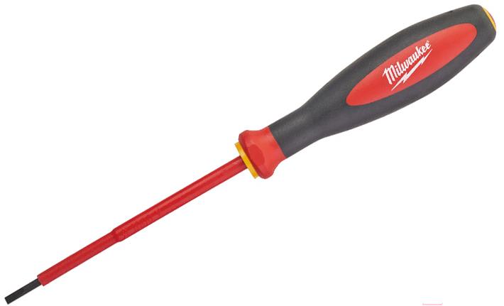 

Отвертка Milwaukee 4932464037, SL0.8x4x100 изолированная