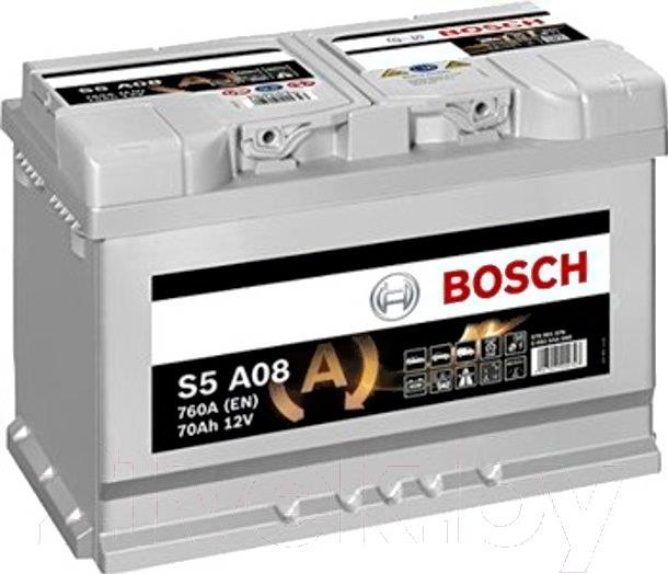 

Автомобильный аккумулятор Bosch S5 A08 (570901076) 70 А/ч, S5 A08 570901076 70 А/ч