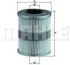 

Фильтр топливный Knecht/Mahle KX206D, KX206D
