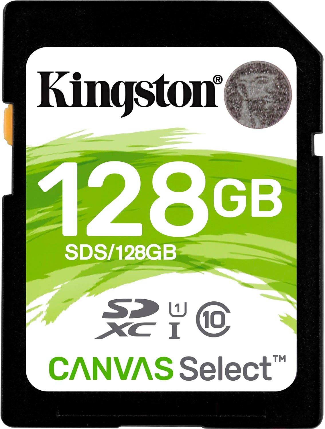 

Карта памяти Kingston Canvas Select SDXC Class10 128Gb (SDS/128GB), Canvas Select 128GB