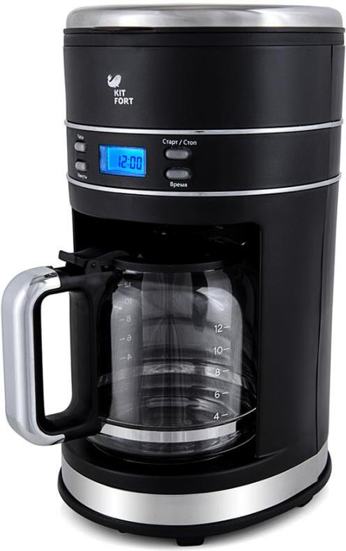 

Капельная кофеварка Kitfort KT-704-2 (черный), Кофеварка Kitfort KT-704-2 черный