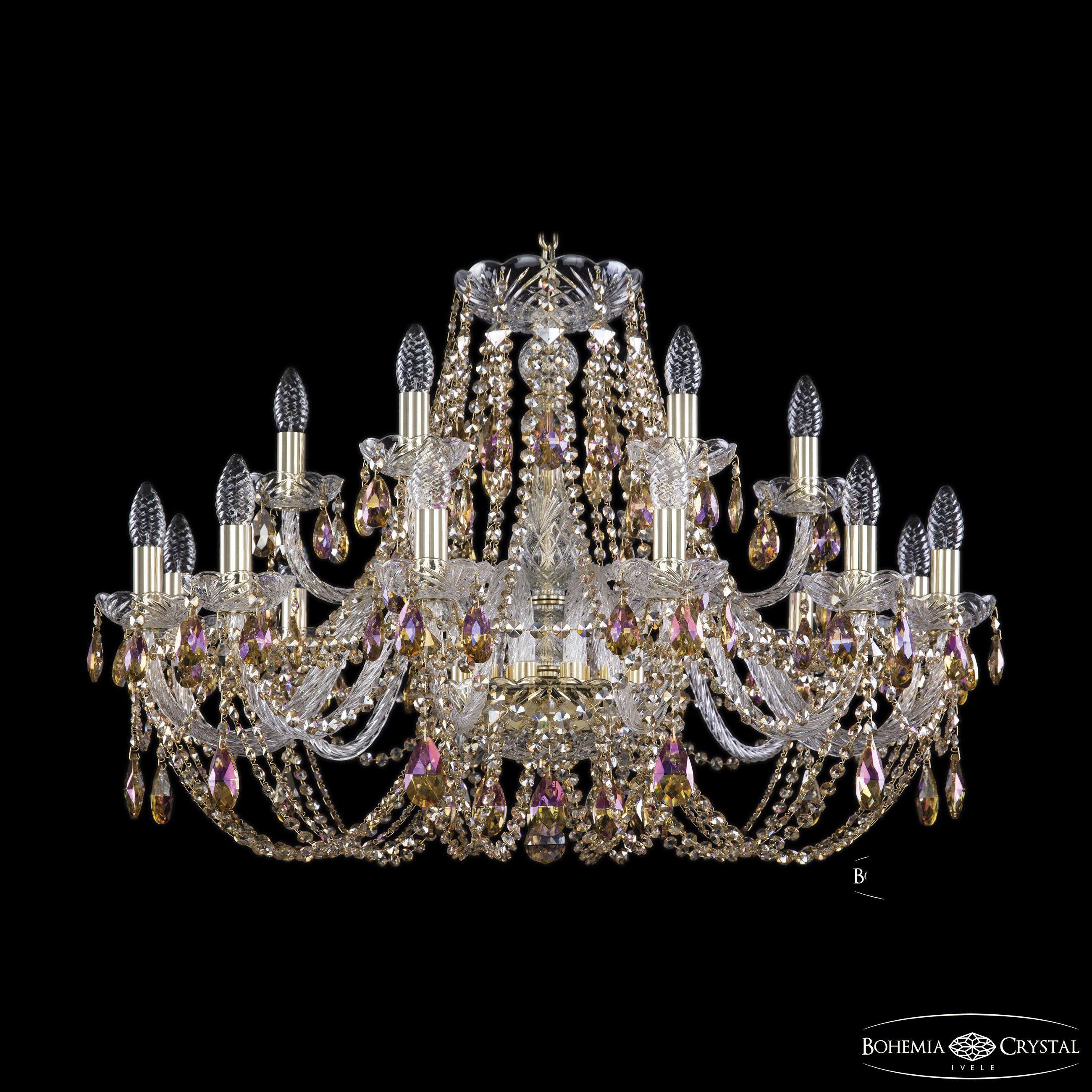 

Подвесная люстра Bohemia Ivele Crystal 1406/12+6/300 G R777