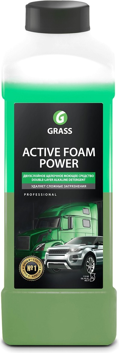 

Автошампунь Grass Active Foam Power / 113140 (1л), Автохимия Grass Active Foam Power 1л 113140