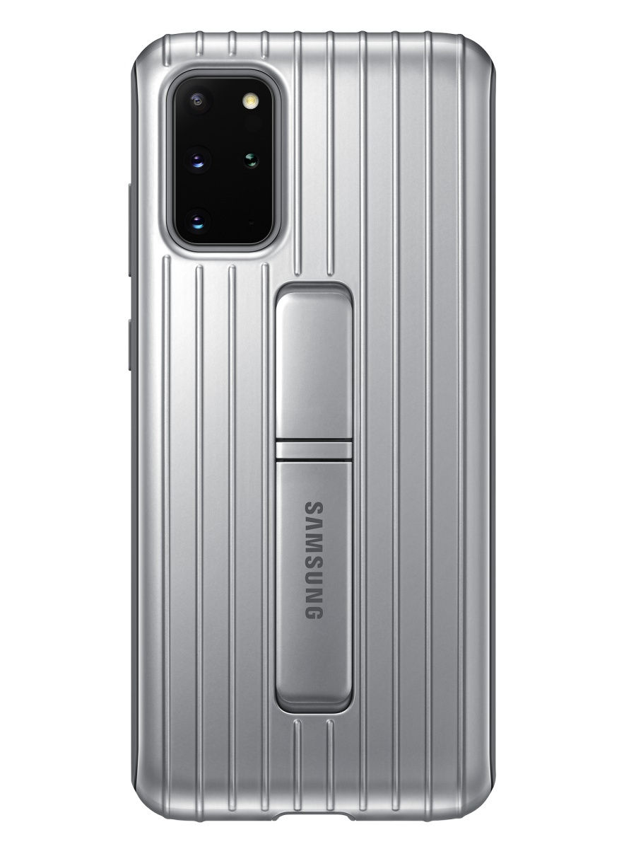 

Чехол для телефона Samsung Protective Standing Cover для S20+ Silver, Protective Standing Cover для S20+