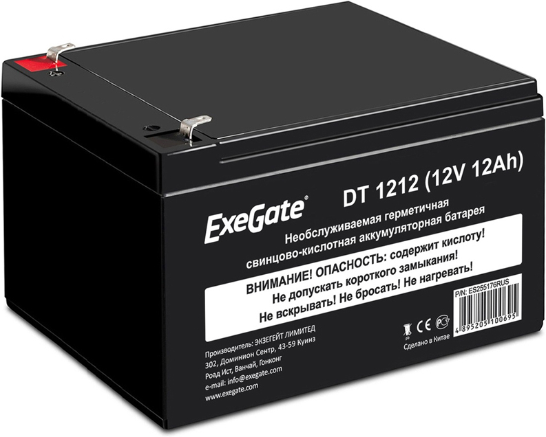 

Аккумулятор для ИБП ExeGate EXS12120/DT1212 [ES255176RUS], Аккумулятор для ИБП ExeGate EXS12120/DT1212 ES255176RUS