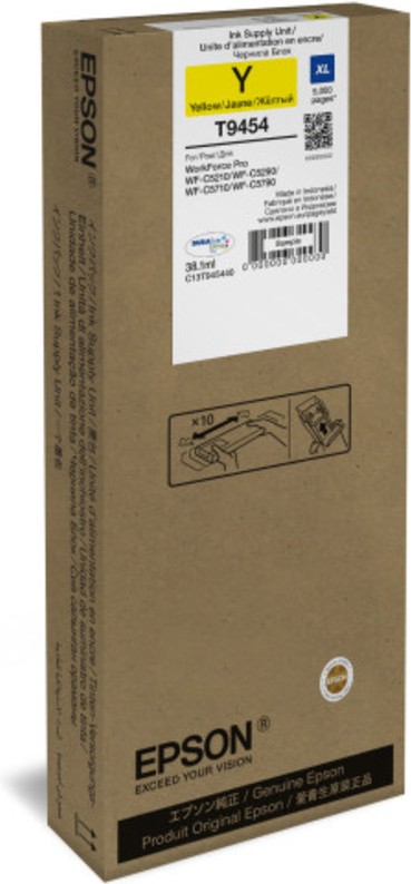 

Контейнер с чернилами Epson T9454 (C13T945440), Картридж Epson T9454 для WF-C5xxx Series XL C13T945440 Yellow