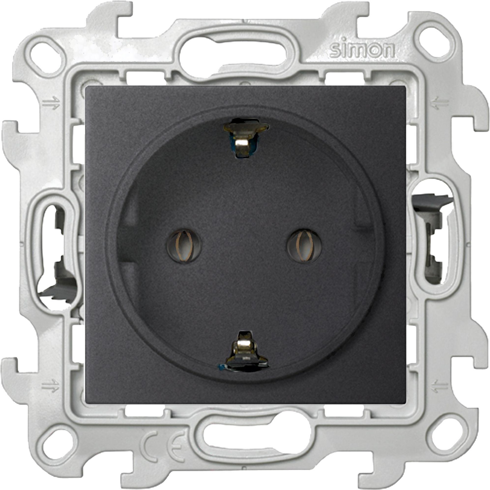 

Розетка Simon 2420434-038 графит