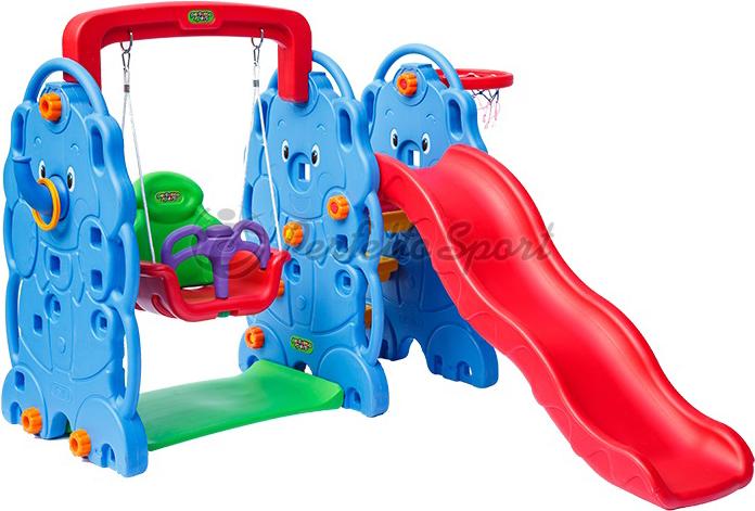 

Игровой центр детский Perfetto Sport Горка + качели Слоник PS-030 [СГ000000945], Горка + качели Слоник PS-030