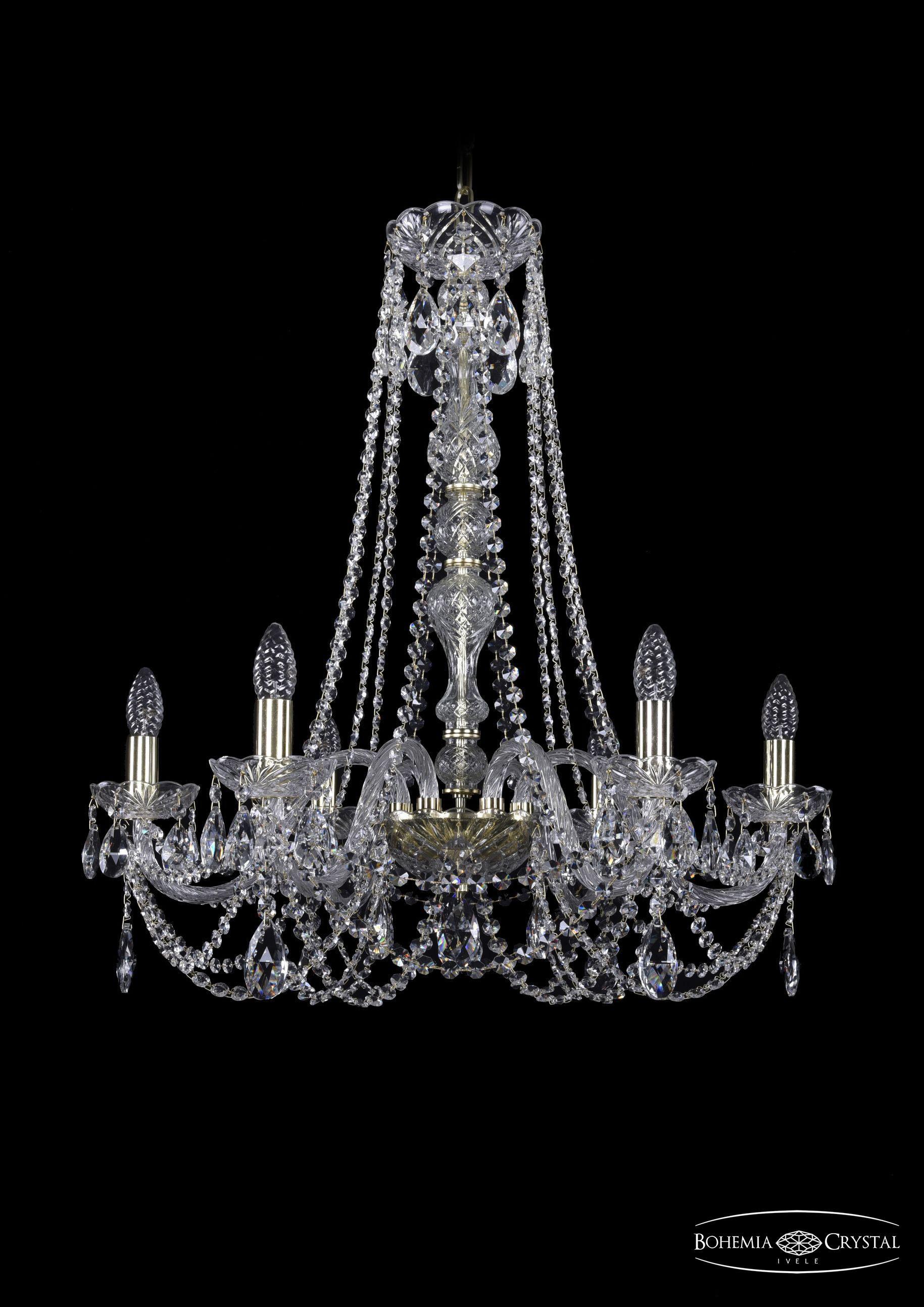 

Подвесная люстра Bohemia Ivele Crystal 1406/6/240/h-75/G