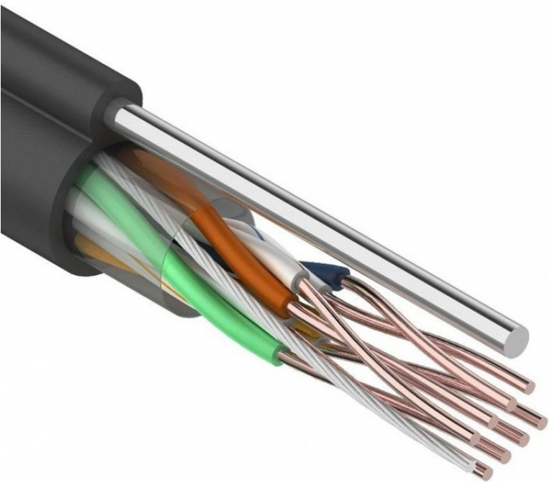 

Кабель Rexant UTP 4PR 24AWG CAT5e 305м OUTDOOR+ТРОС*1 [01-0046], Кабель Rexant UTP 4PR 24AWG CAT5e 305м OUTDOOR+ТРОС*1 01-0046