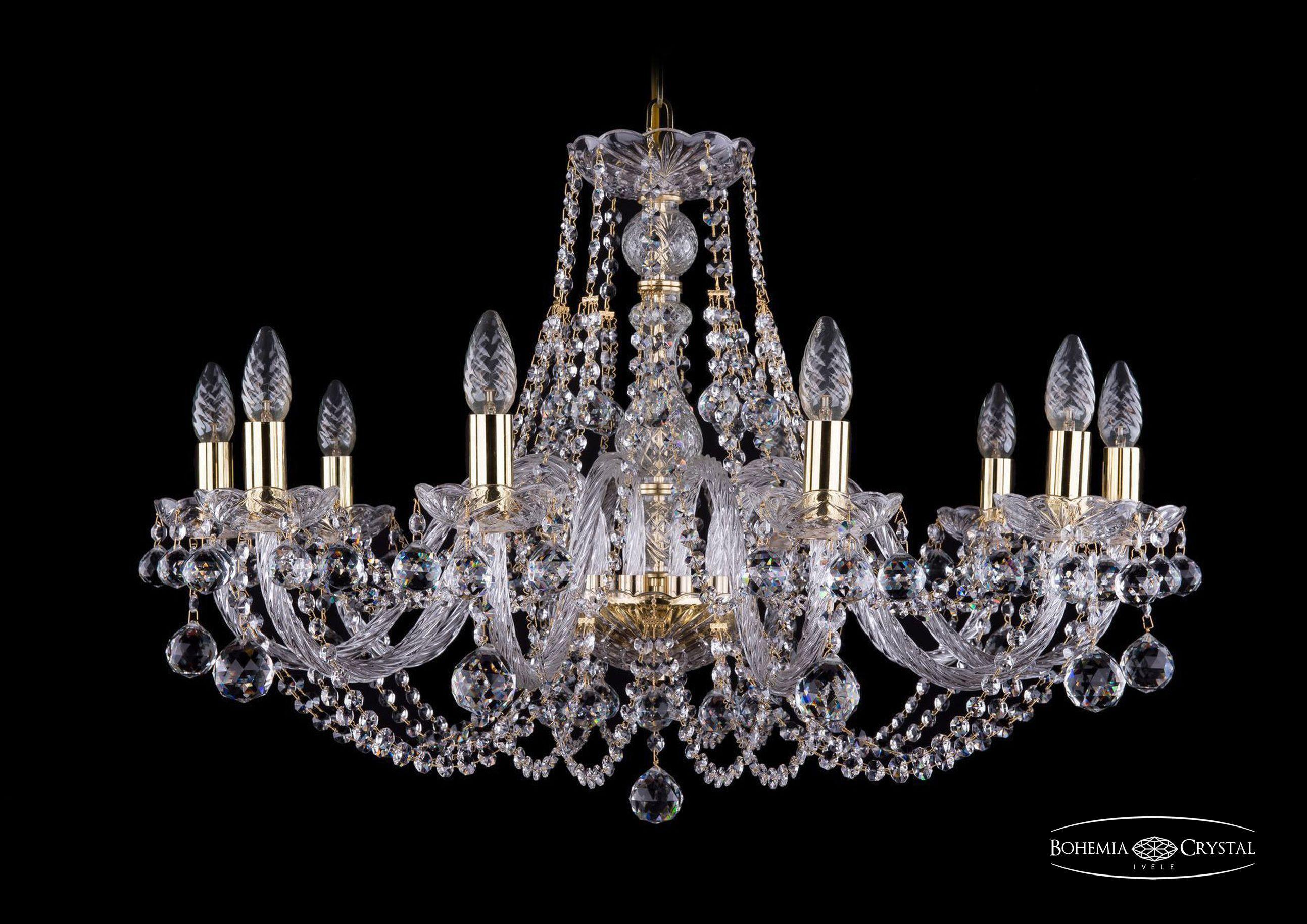 

Подвесная люстра Bohemia Ivele Crystal 1406/10/300/G/Balls