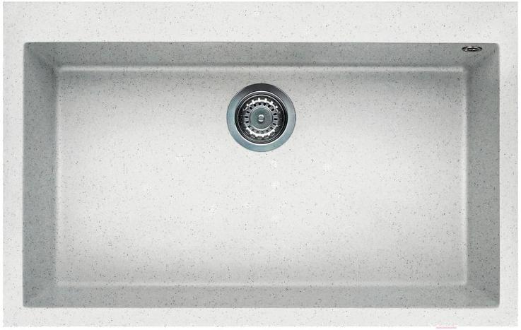 

Кухонная мойка Elleci Quadra 130 G52 Bianco Pietra [LGQ13052], Кухонная мойка Elleci Quadra 130 Bianco G52