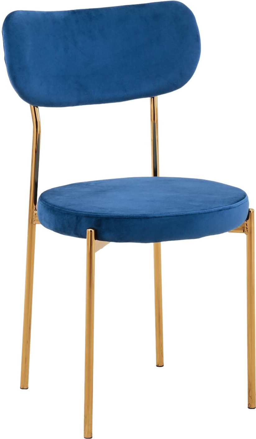 

Стул Stool Group Барбара велюр синий/золотые ножки [DC-09040A HLR-64], Стул Stool Group Барбара велюр DC-09040A HLR-64 синий/золотые ножки