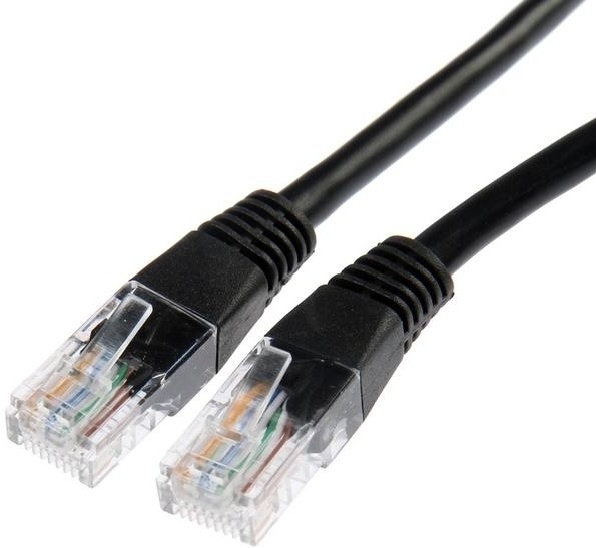 

Кабель (адаптер, разветвитель) Gembird PP12-1M/BK кат.5e 1м черный, Cablexpert PP12-1M/BK кат.5e 1м черный