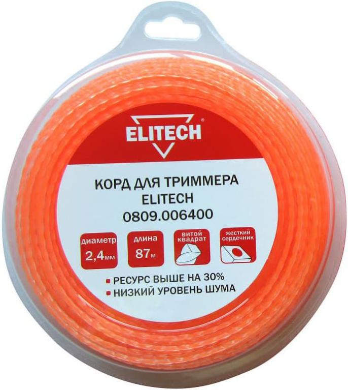 

Леска для триммера ELITECH 0809.006400, 0809.006400