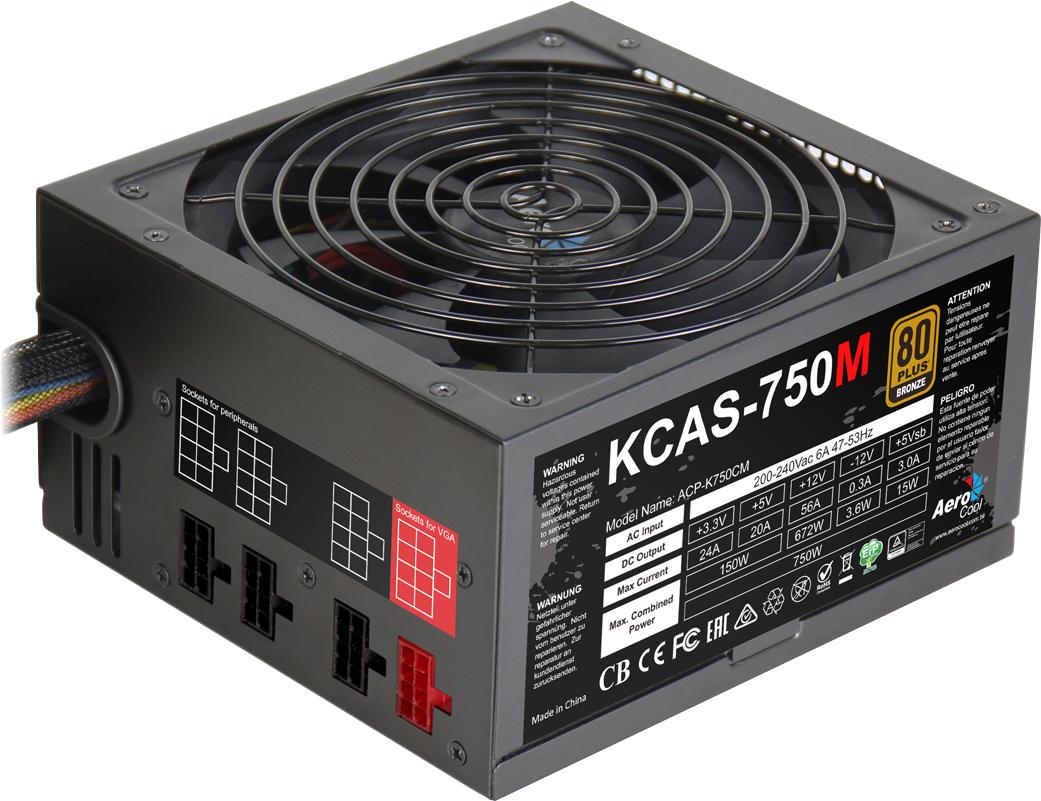 

Блок питания AeroCool ATX 750W KCAS [4710562759211], ATX 750W KCAS