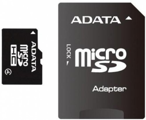 

Карта памяти A-Data microSDHC Class 4 8 Гб + 1 адаптер, microSDHC Class 4 8 Гб + 1 адаптер