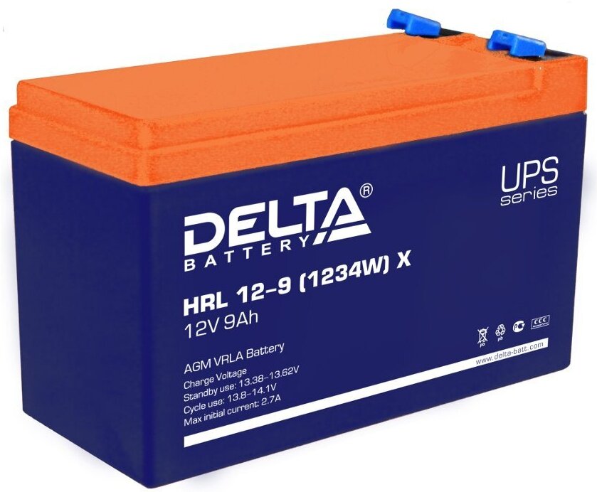 

Аккумулятор для ИБП Delta HRL 12-9 X
