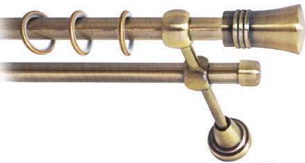

Карниз Lm Decor Гиро 071 2р гладкий 2.8м антик, Гиро 071 2р гладкий 16мм 2.8м