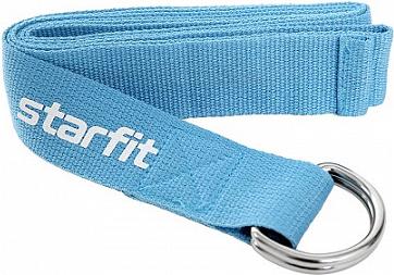 

Ремень для йоги Starfit YB-100 180 см синий пастель