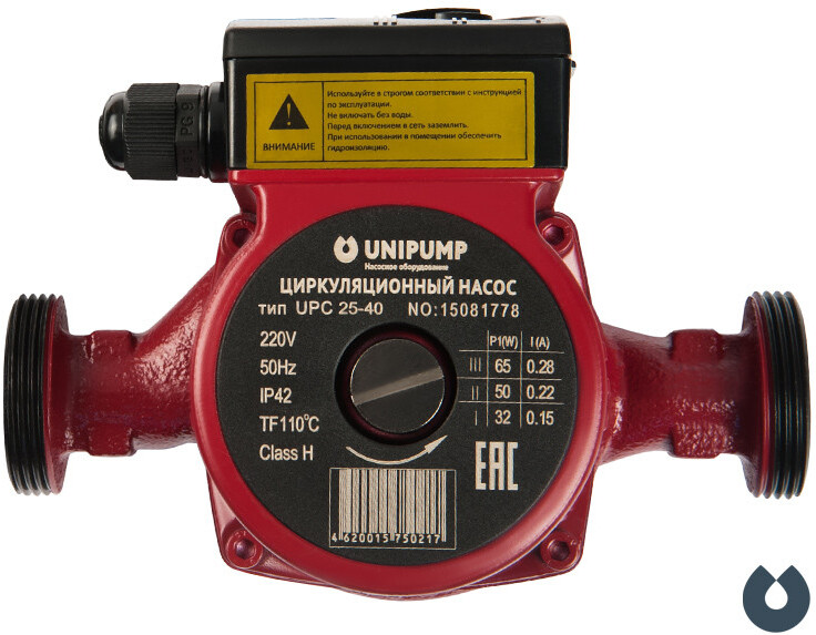 

Насос Unipump UPС 32-60 180 [15467], Циркуляционный насос Unipump UPC 32-60 180