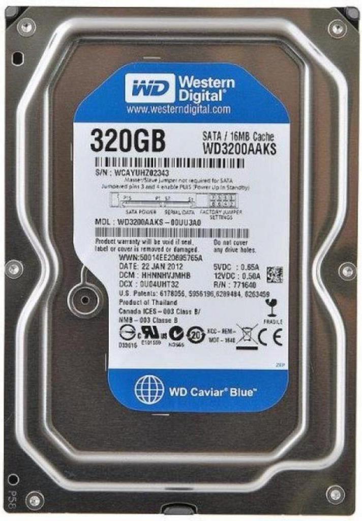 

Жесткий диск WD 320Gb [WD3200AAKS], 320Gb
