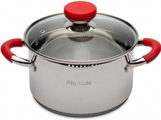 

Кастрюля Attribute Azimut с крышкой 3.3л [ASH020], Кастрюля Attribute Azimut с крышкой 3.3л ASH020