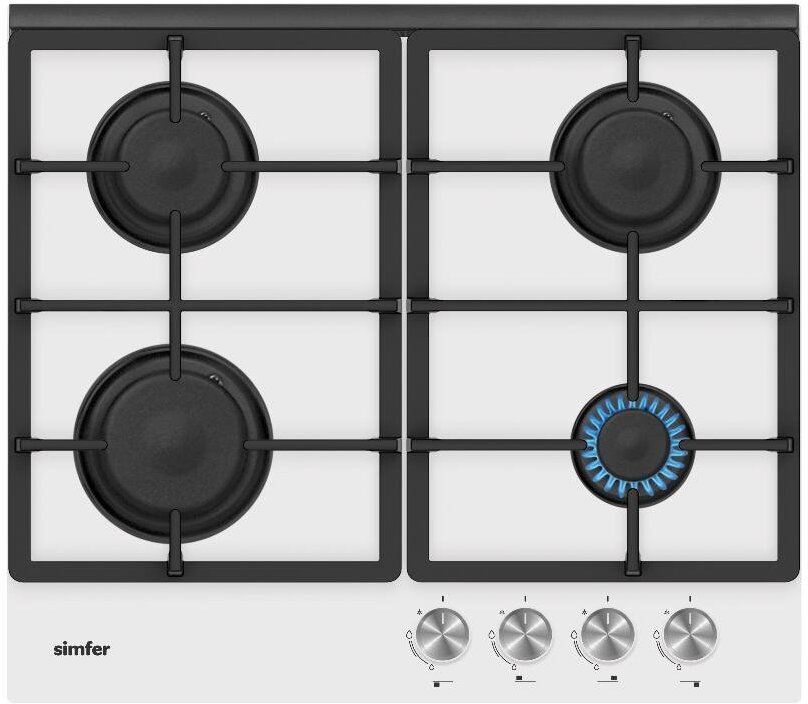 

Варочная панель Simfer H60H40W516, Газовая варочная панель Simfer H60H40W516