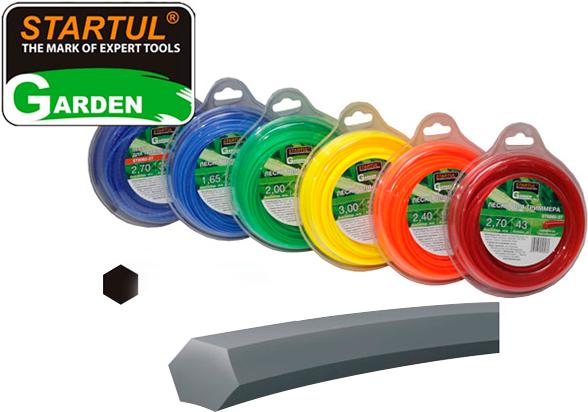 

Леска Startul ф 2.0 х 15 м шестигранное сечение Garden [ST6050-20], Леска для триммера Startul Garden ф 2.0 х 15 м шестигранное сечение ST6050-20