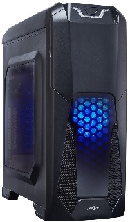 

Корпус для компьютера ExeGate Miditower EVO-8201 Black/Blue light [EX270563RUS], Miditower EVO-8201