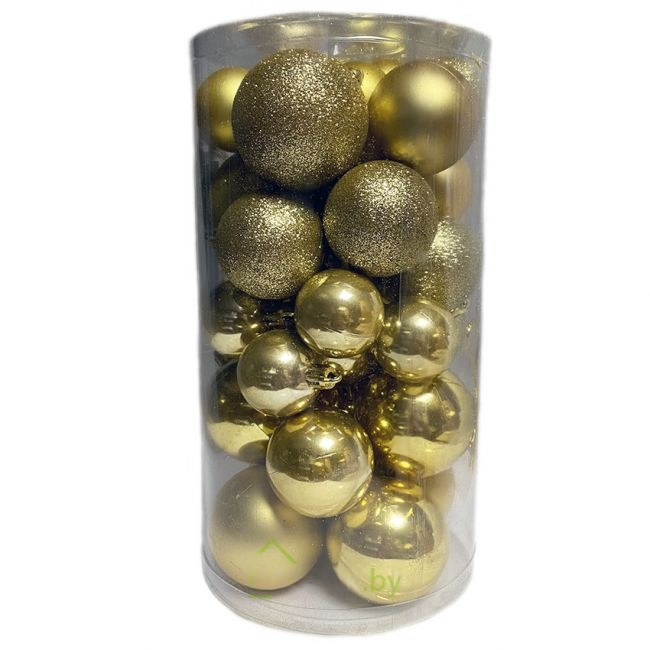 

Набор елочных шаров Koopman 30 шт. ACS104000 золотой
