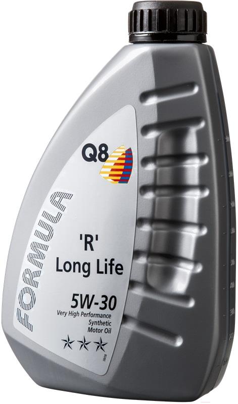 

Моторное масло Q8 R Long Life 5W30 1л [101108001760], R Long Life 5W30 1л