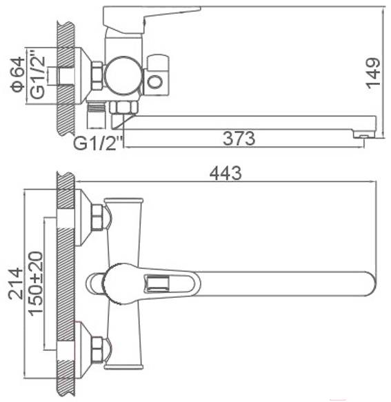 

Смеситель Loffrey LF82212, LF82212