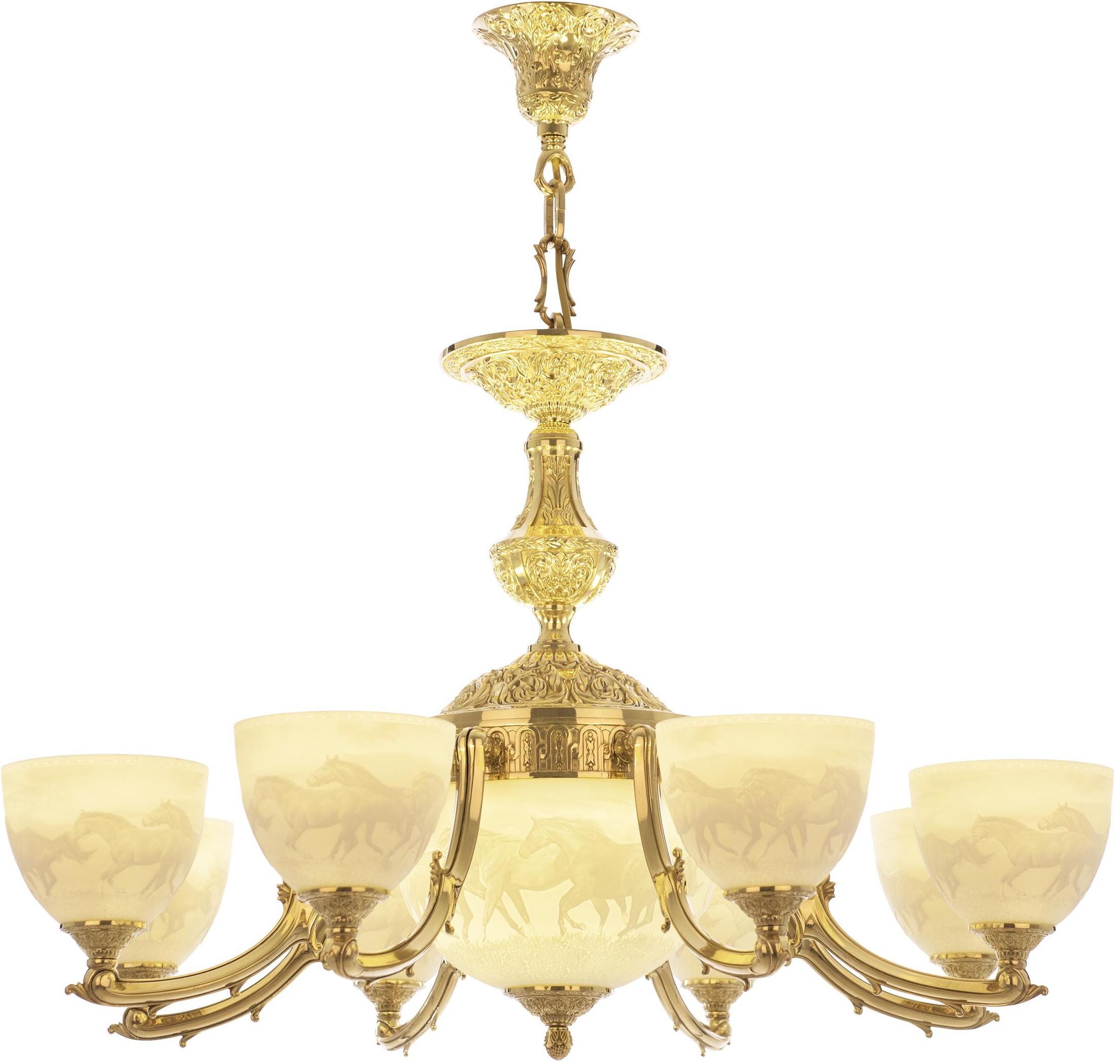

Подвесная люстра Bohemia Ivele Crystal 72211P/8/210 G P1 U Horse