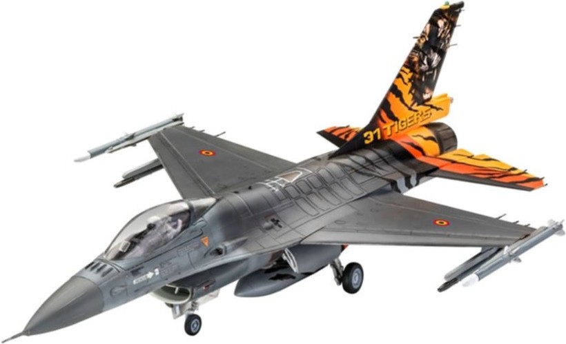 

Сборная модель Revell Американский истребитель F-16 Mlu 31.Sqn Kleine Brogel BAF (03860)