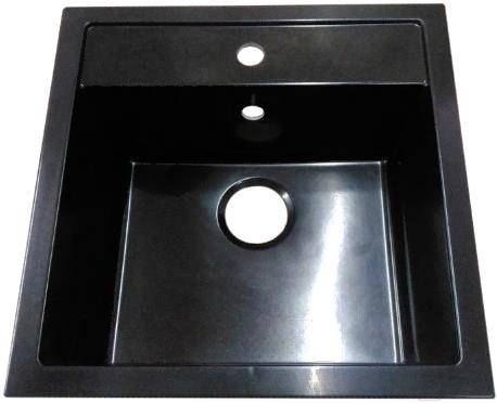 

Мойка кухонная Granicom G021-01 (антрацит), G-021 455x500