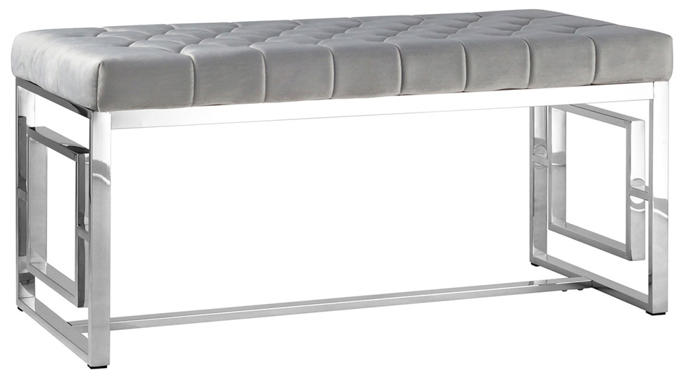 

Банкетка Stool Group Бруклин вельвет серый/серебро [BENCH-012-GR], Банкетка Stool Group Бруклин вельвет BENCH-012-GR серый/серебро