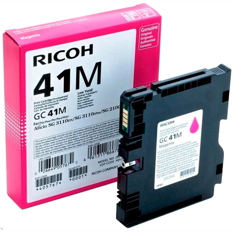 

Картридж для принтера Ricoh GC 41M (405763), Картридж Ricoh GC 41M 405763