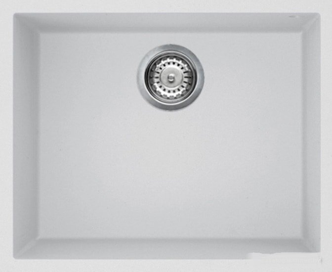 

Кухонная мойка Elleci Quadra 105 Undermount K96 White, Кухонная мойка Elleci Quadra 105 Undermount Kera 96