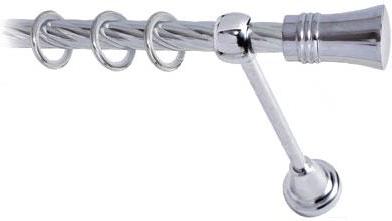 

Карниз Lm Decor Гиро 071 1р витой 2.4м хром, Гиро 071 1р витой 16мм 2.4м
