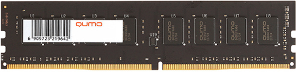 

Оперативная память Qumo DDR4 DIMM 8GB (QUM4U-8G2666C19)