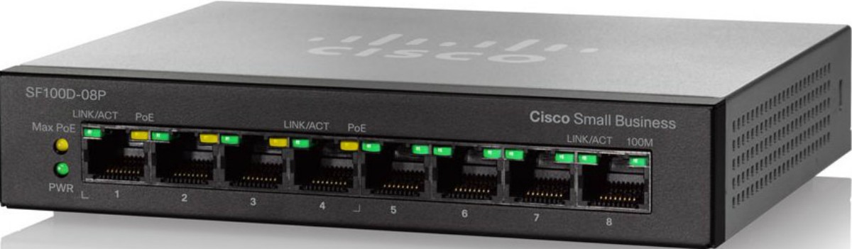 

Коммутатор Cisco SF110D-08HP-EU