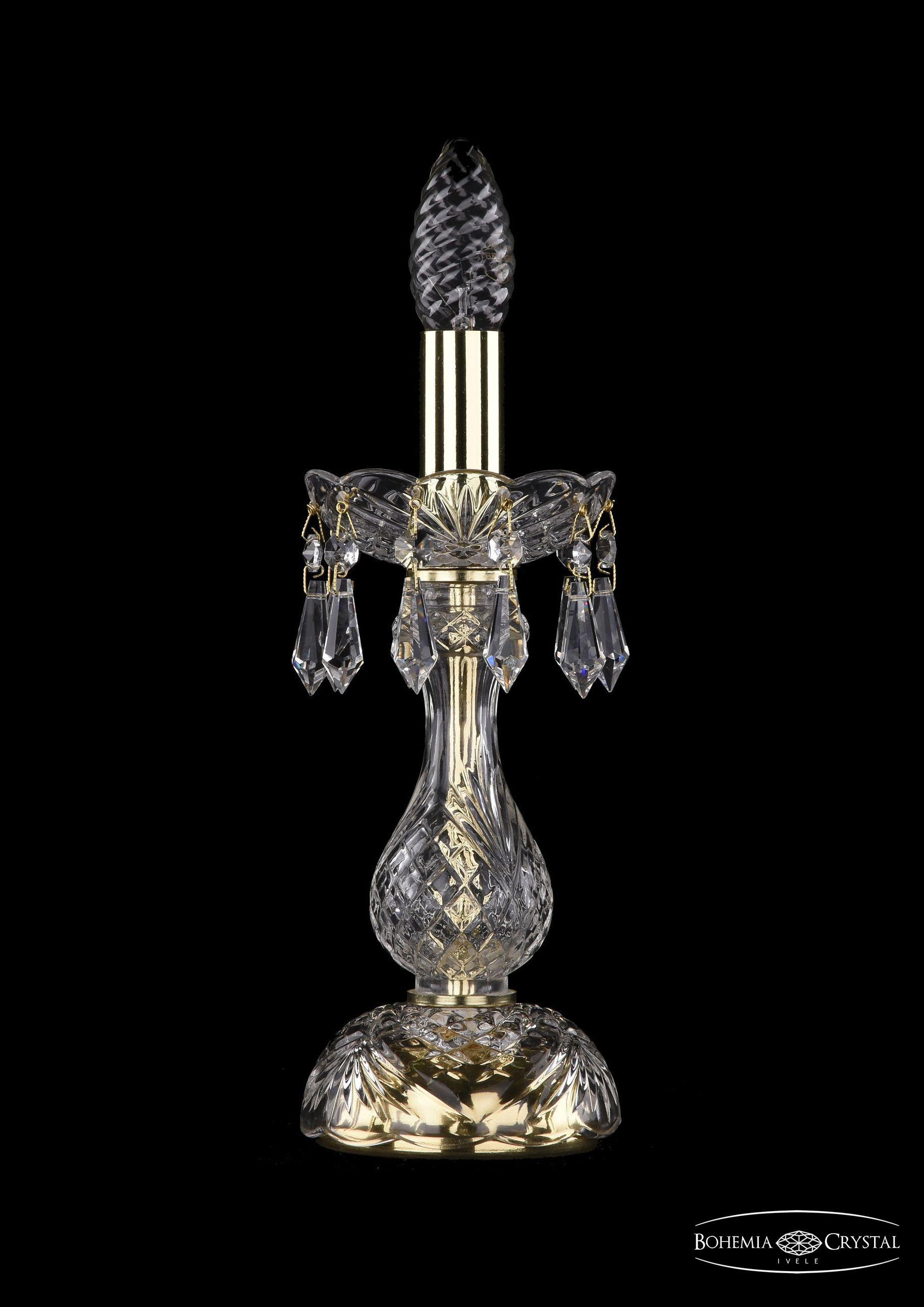 

Настольная лампа Bohemia Ivele Crystal 1403L/1-27/G