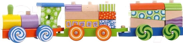 

Развивающая игрушка Eco Toys Поезд с кубиками 2009, Поезд с кубиками