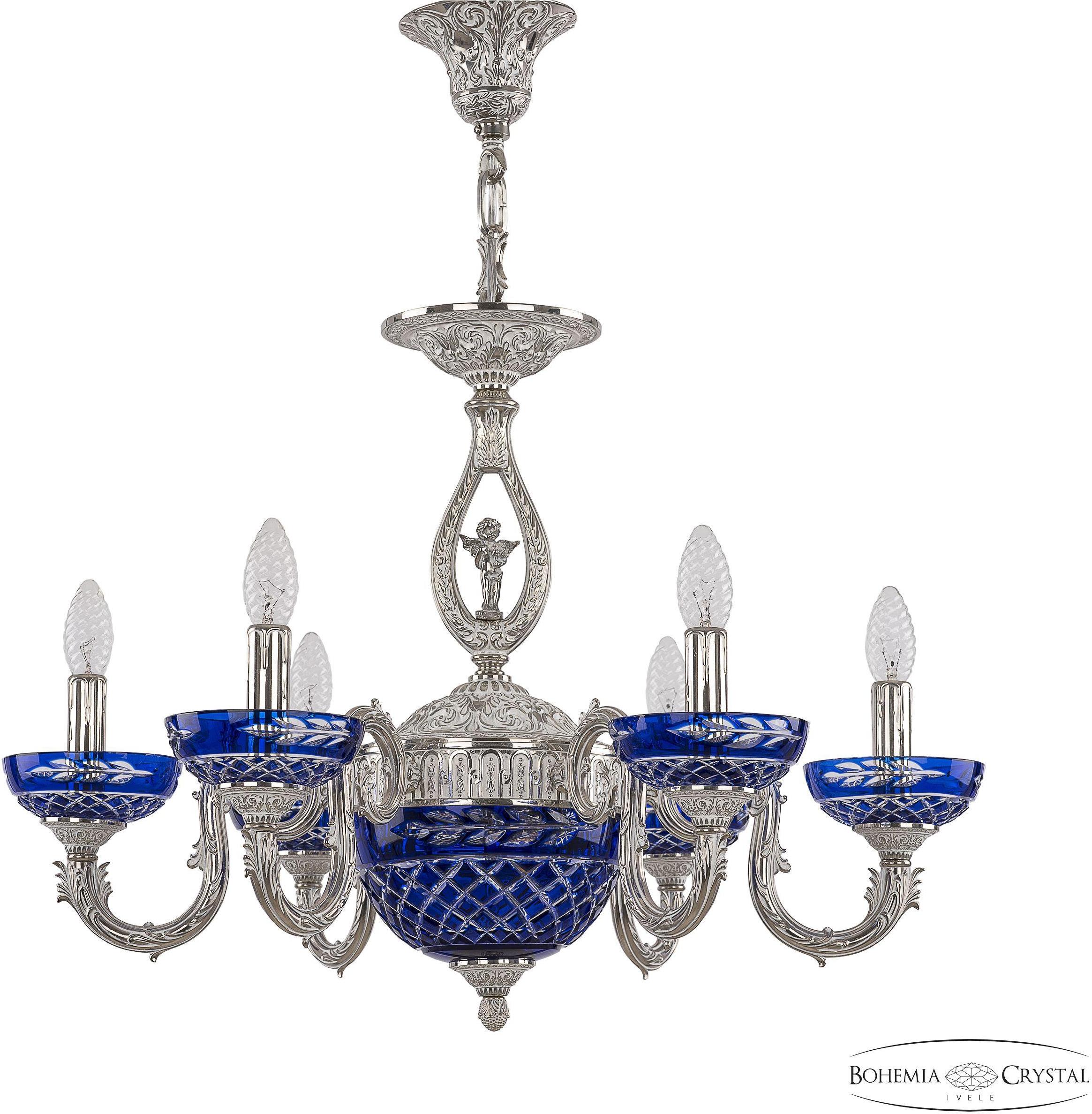 

Подвесная люстра Bohemia Ivele Crystal 71403P/6/175 NW P Clear-Blue/H-1J FA10S