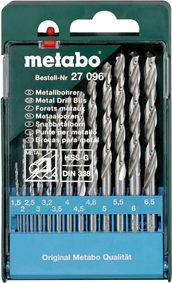 

Набор сверл Metabo 627096000