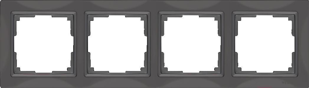 

Рамка для выключателя и розетки Werkel Snabb 4 поста WL03-Frame-04-ivory серый/коричневый [a036701], Snabb 4 поста WL03-Frame-04-ivory