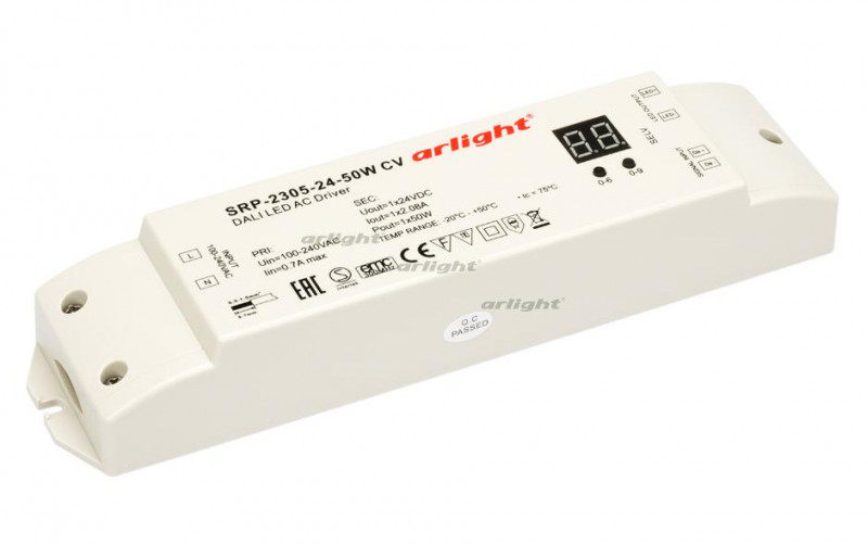 

Arlight Диммер DALI-SRP-2305-24-50W-CV (220V, 24V, 50W) [020729], Диммер DALI-SRP-2305-24-50W-CV (220V, 24V, 50W)