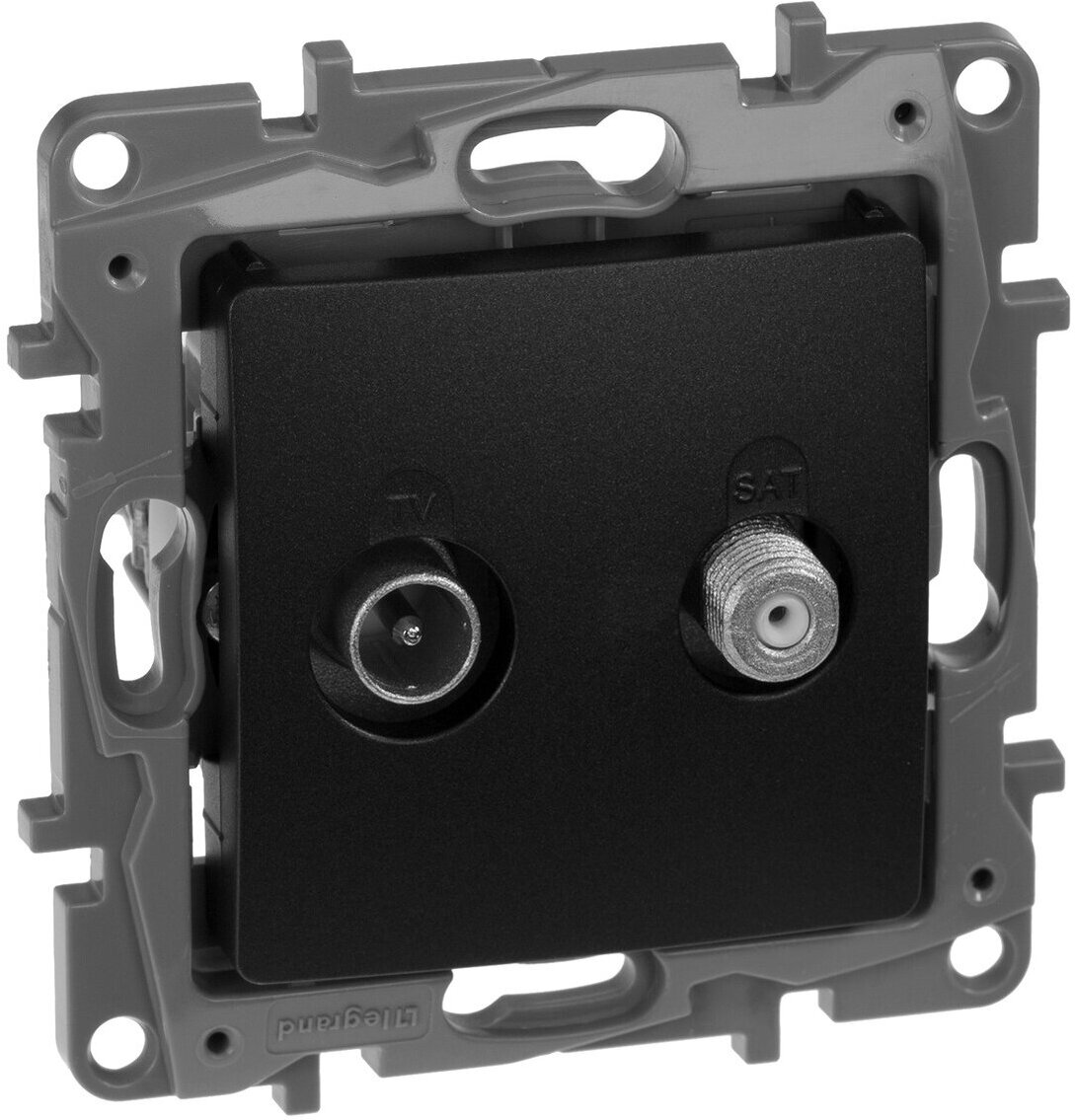 

Розетка Legrand Etika 672657 антрацит