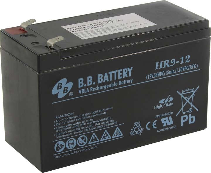 

Аккумулятор для ИБП B.B. Battery HR 9-12